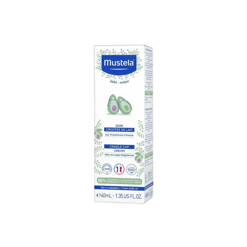 Crema impotriva scuamelor de lapte, +0 luni, 40 ml, Mustela — preț și oferte