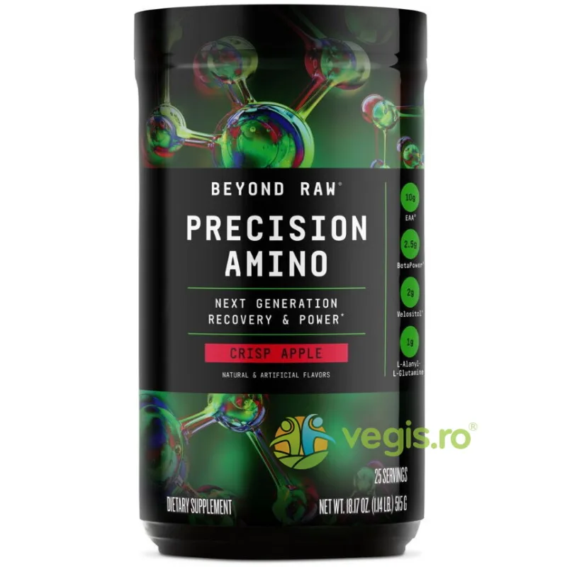 Aminoacizi cu Aroma de Mere Beyond Raw Precision 515g GNC — preț și oferte