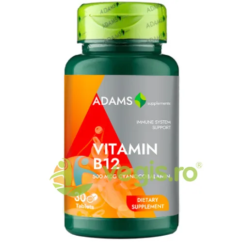 Vitamina B12 500mcg 30tb ADAMS VISION — preț și oferte
