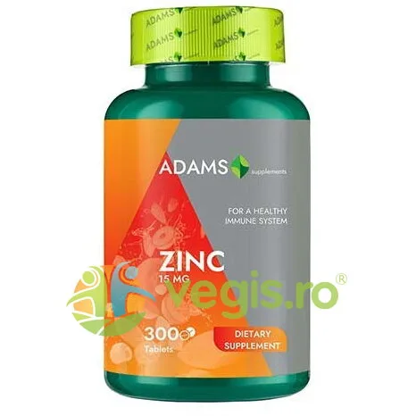 Zinc 15mg 300tb ADAMS VISION — preț și oferte