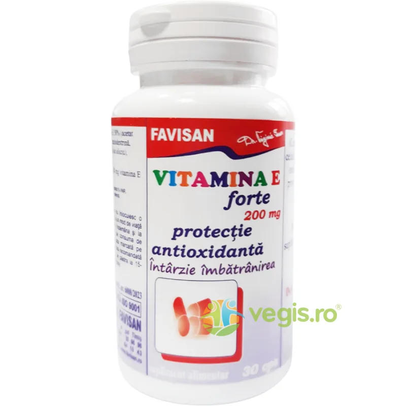 Vitamina E Forte 200mg 30cps Favisan — preț și oferte