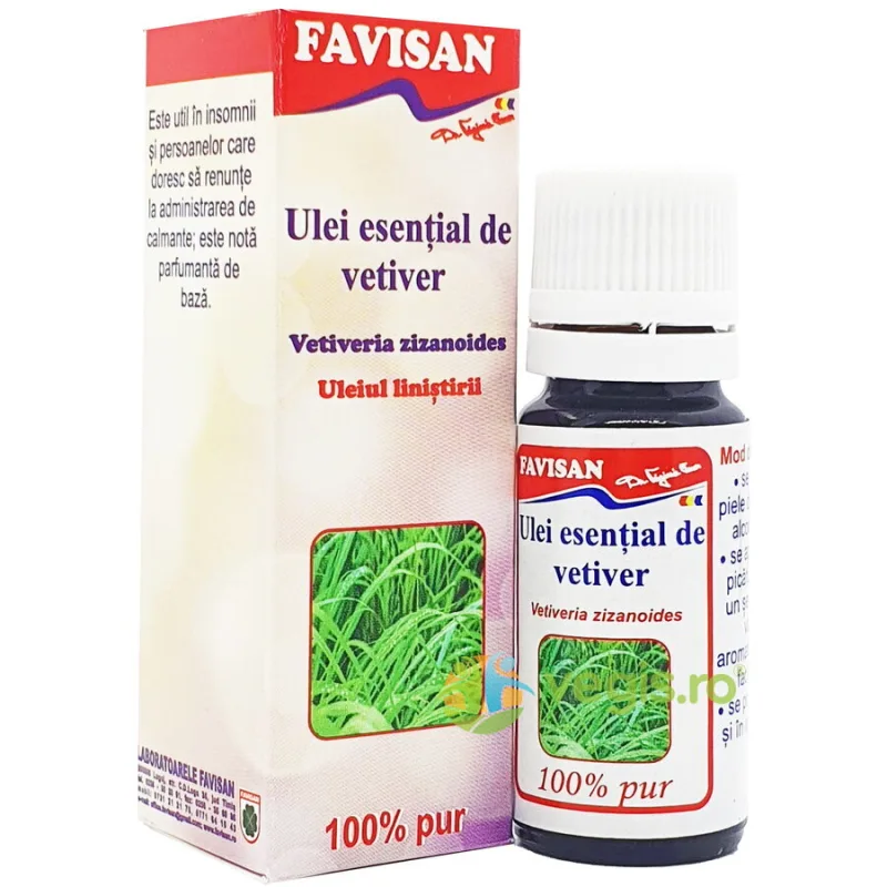 Ulei Esential de Vetiver 10ml Favisan — preț și oferte
