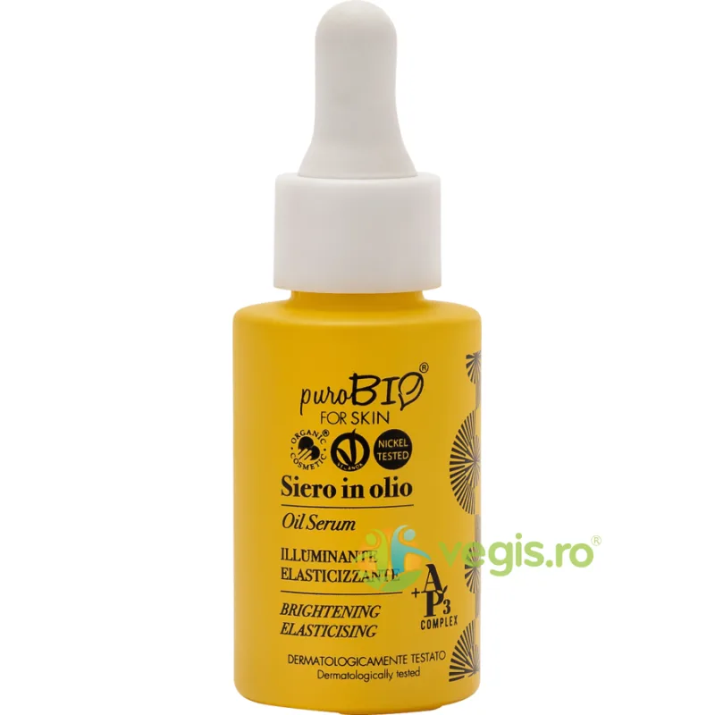 Ser Ulei pentru Luminozitate si Elasticitate cu AP3 Complex Ecologic/Bio 15ml PUROBIO COSMETICS — preț și oferte