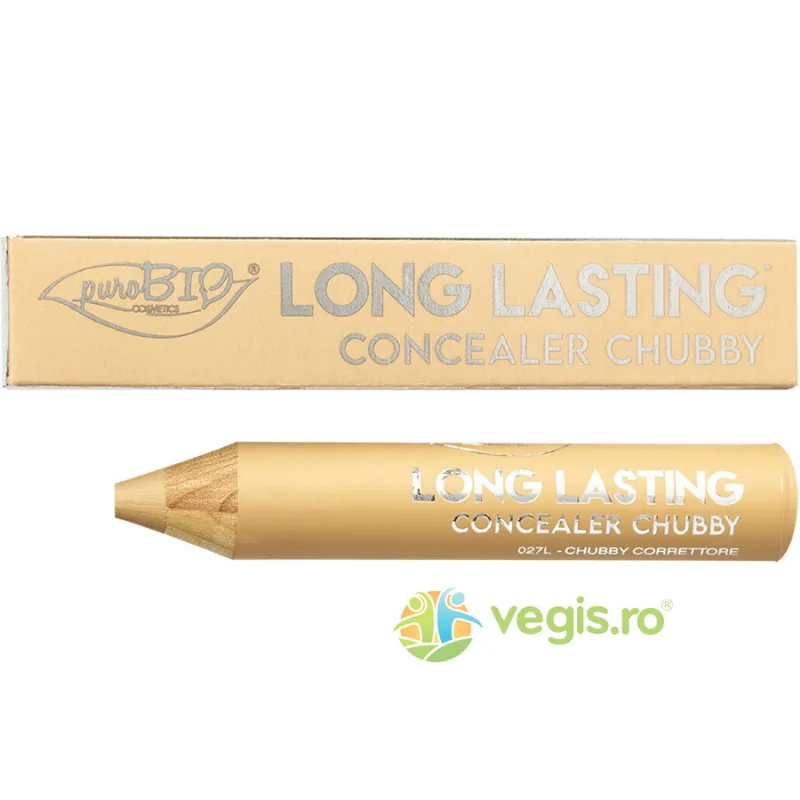 Creion Corector Chubby 027L - Beige Pesca Long Lasting Ecologic/Bio 3.3g PUROBIO COSMETICS — preț și oferte