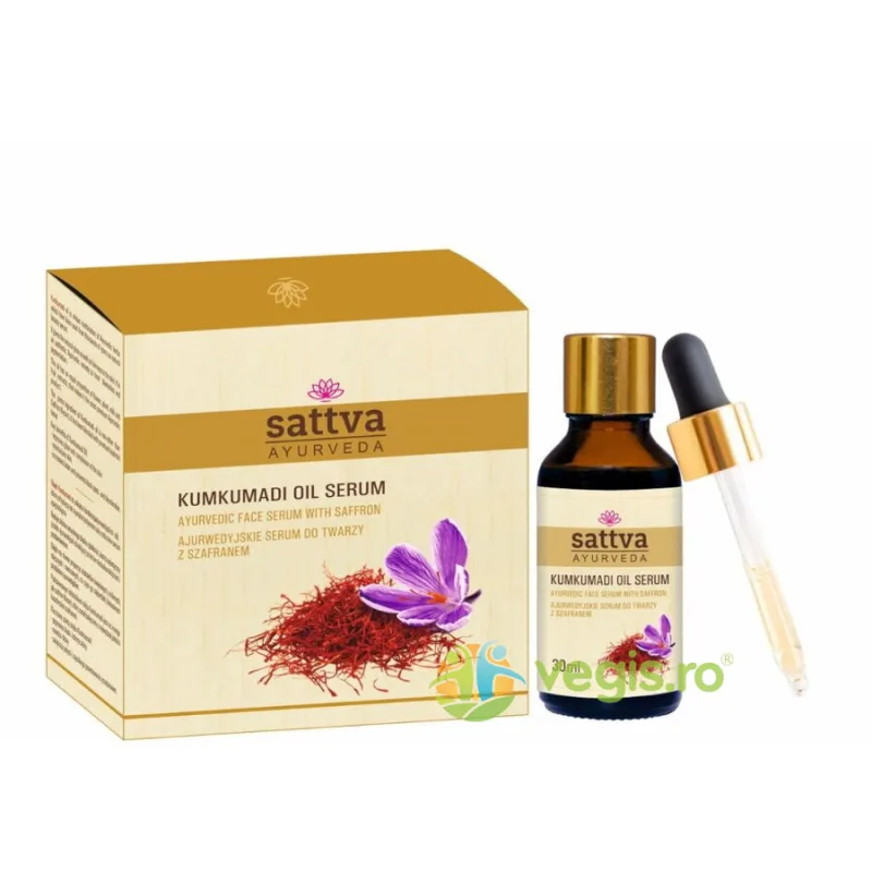 Ser pentru Fata cu Ulei Kumkumadi 30ml Sattva Ayurveda — preț și oferte