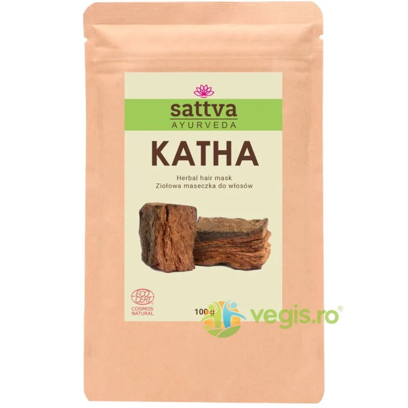 Pudra de Katha Tratament si Colorant pentru Par 100g Sattva Ayurveda — preț și oferte