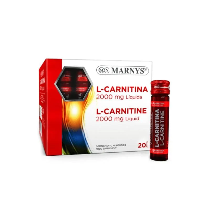 L-Carnitina Lichida, 2000 mg, 20 fiole, Marnys — preț și oferte