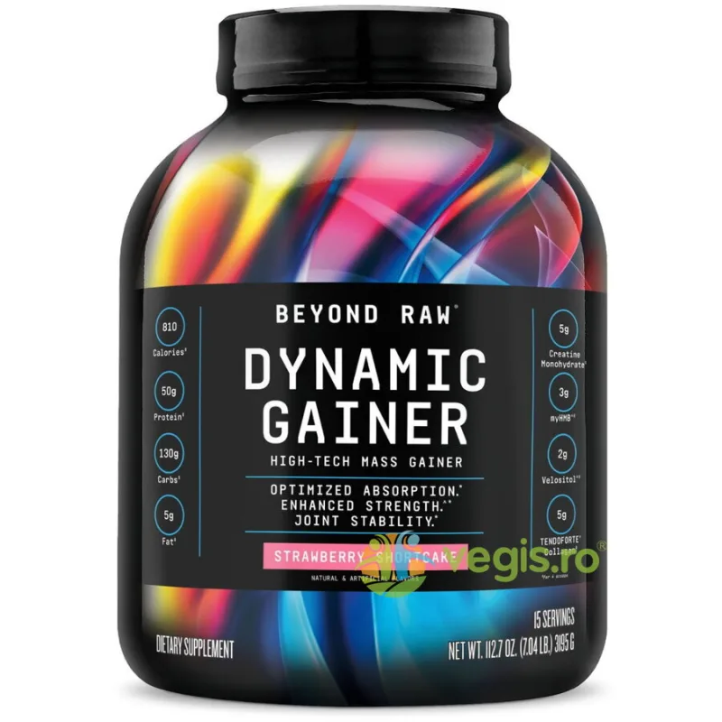 Gainer Proteic cu Shortcake de Capsuni Beyond Raw 3255g GNC — preț și oferte