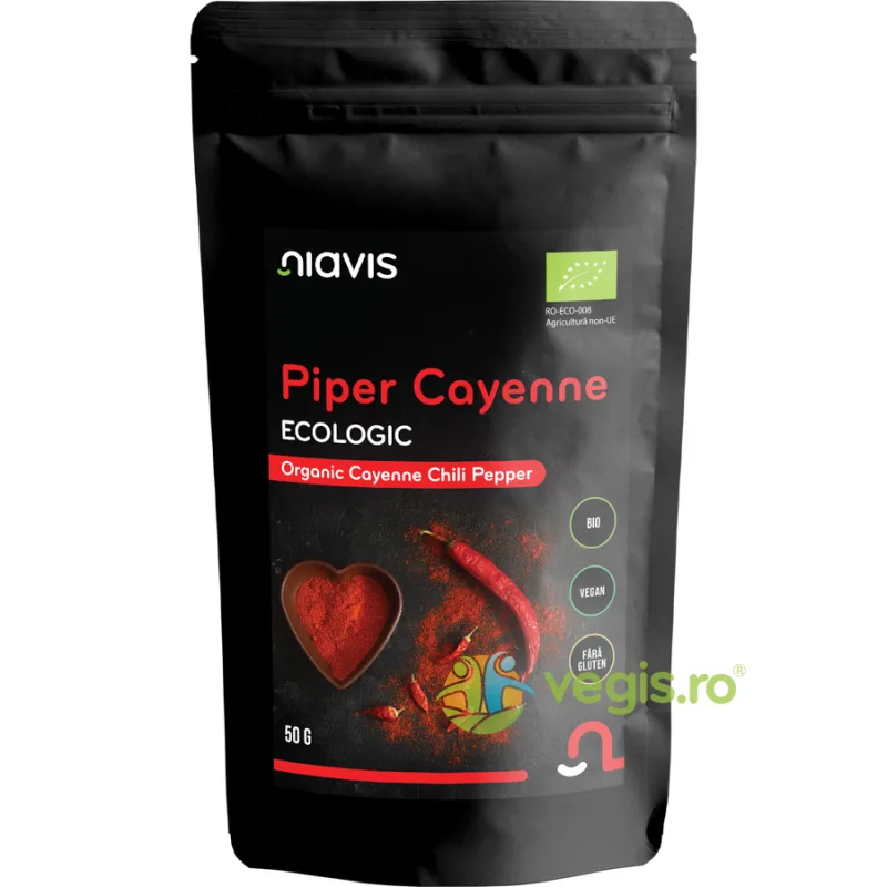 Piper Cayenne Ecologic/Bio 50g NIAVIS — preț și oferte