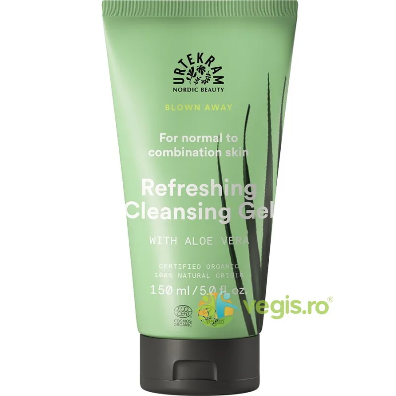 Gel de Curatare Racoritor pentru Ten Normal spre Mixt Bio 150ml URTEKRAM — preț și oferte
