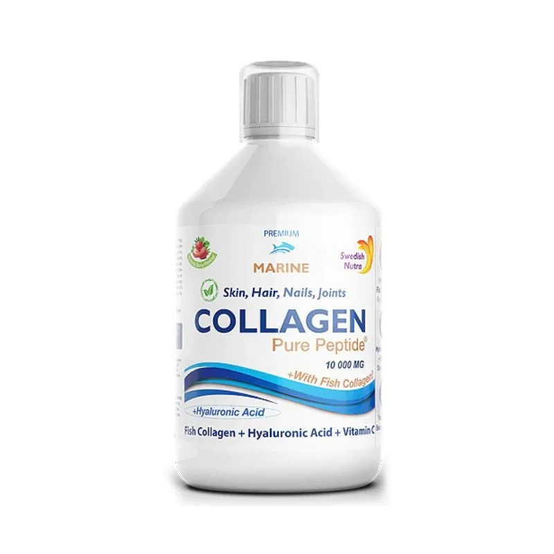 Colagen Marin Hidrolizat 10000mg, 500 ml, Swedish Nutra — preț și oferte