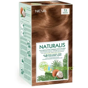 Vopsea de Par Vegana, fara Amoniac Blond Caramel 7.3 Naturalis Neva 150ml
