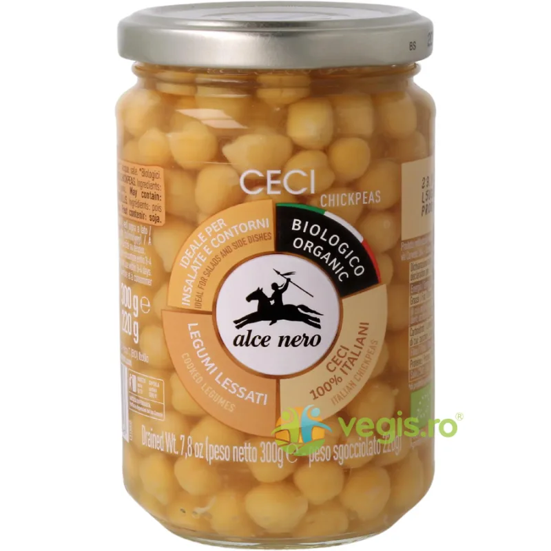 Naut Fiert Ecologic/Bio 300g Alce Nero — preț și oferte