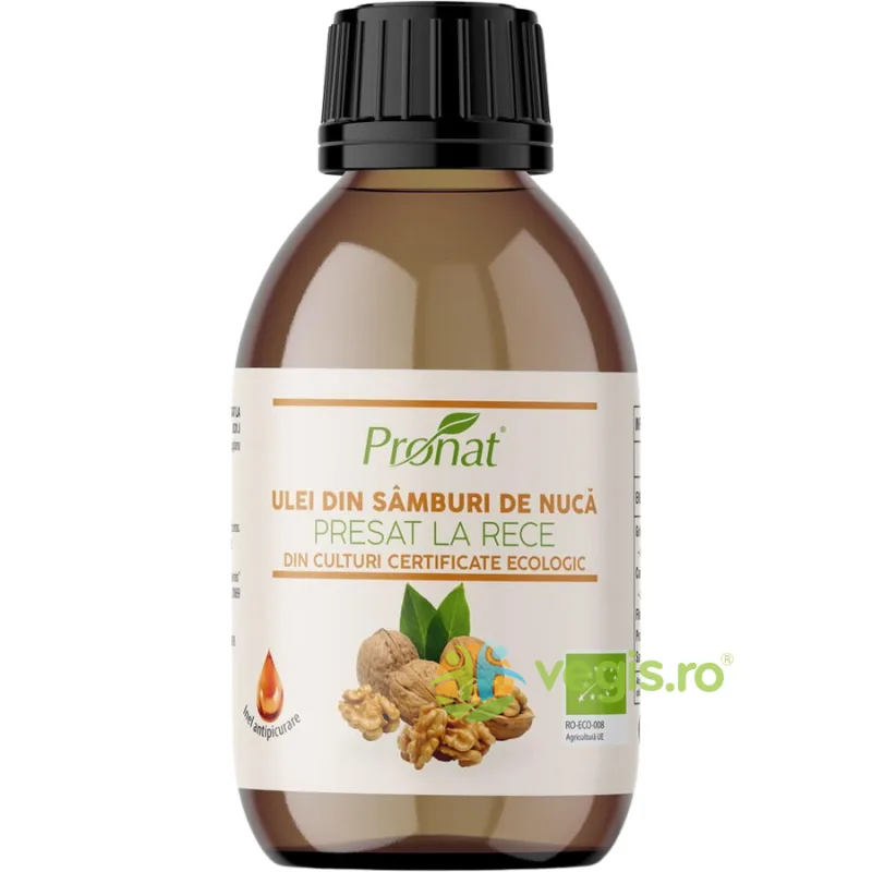 Ulei din Samburi de Nuca Presat la Rece Ecologic/Bio 100ml PRONAT — preț și oferte