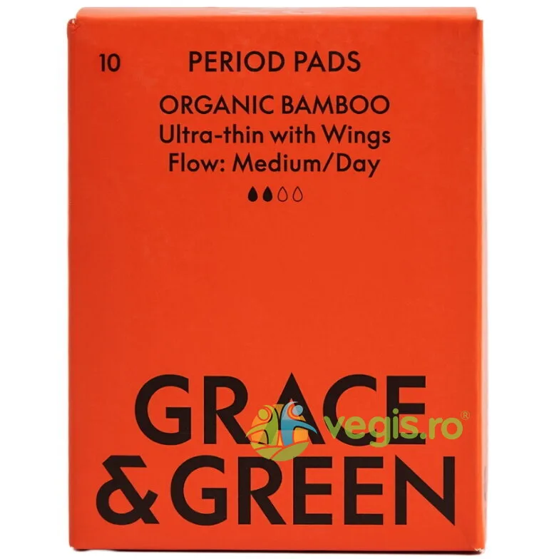 Absorbante din Bambus Organic pentru Zi 10buc Grace and Green — preț și oferte
