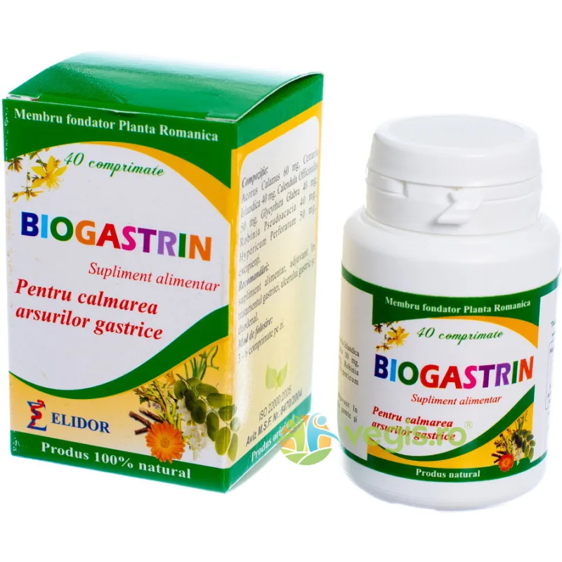 Biogastrin (Calmarea Arsurilor Gastrice) 40cpr ELIDOR — preț și oferte