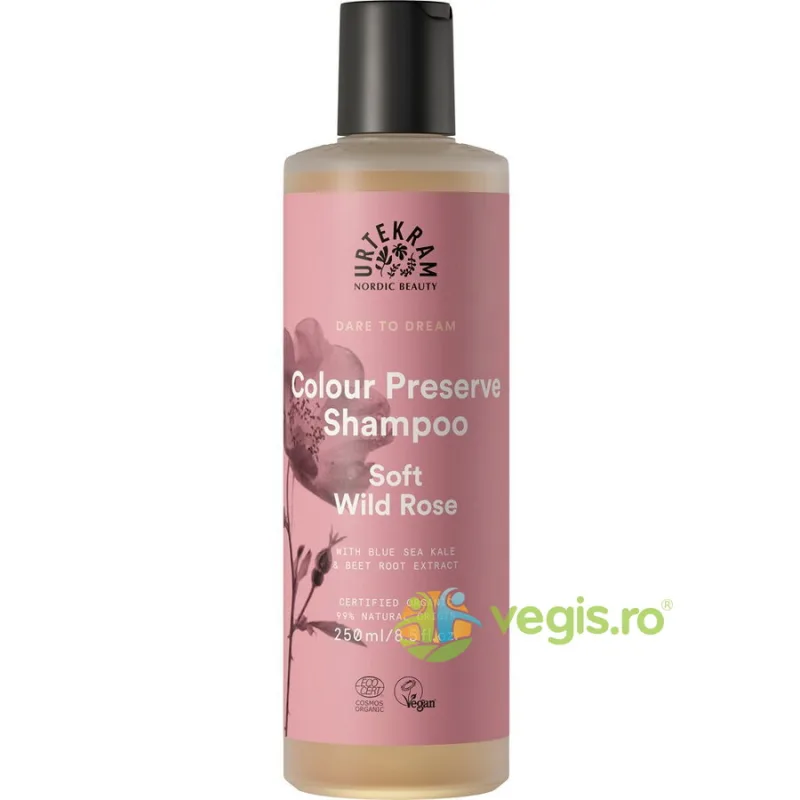 Sampon cu Trandafir Salbatic pentru Par Vopsit Bio 250ml URTEKRAM — preț și oferte