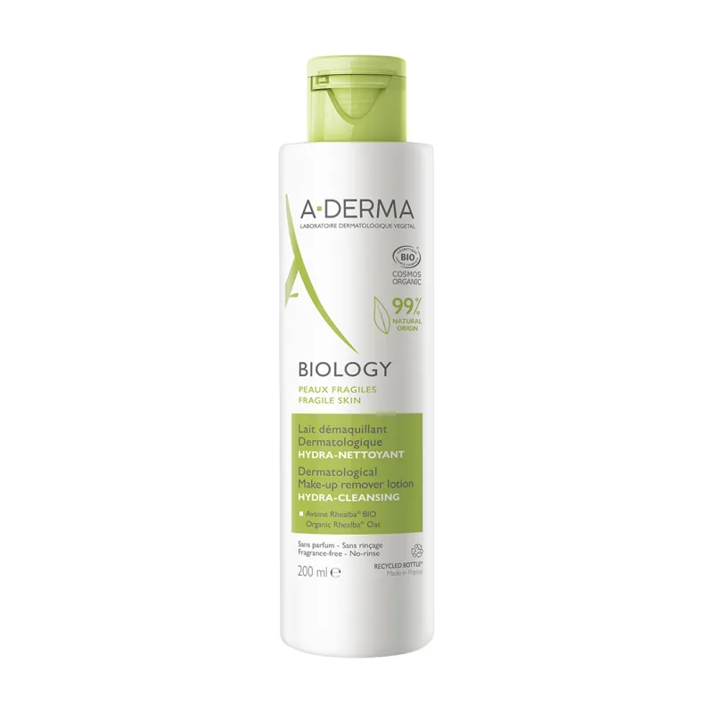 Lapte demachiant hidratant Biology, 200 ml, A-Derma — preț și oferte