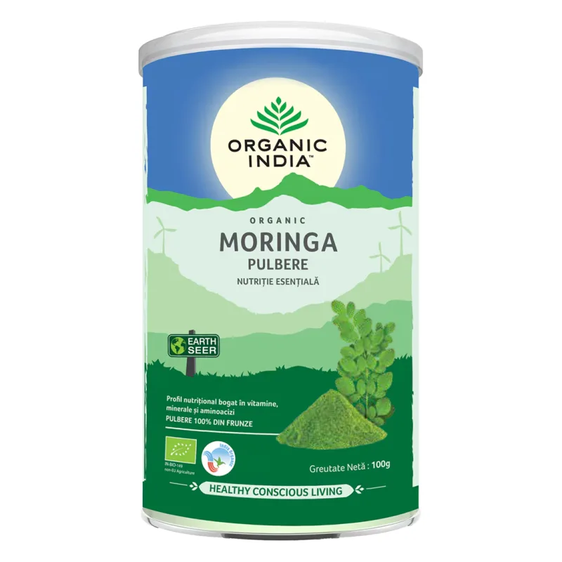 Moringa pulbere Bio, 100 g, Organic India — preț și oferte