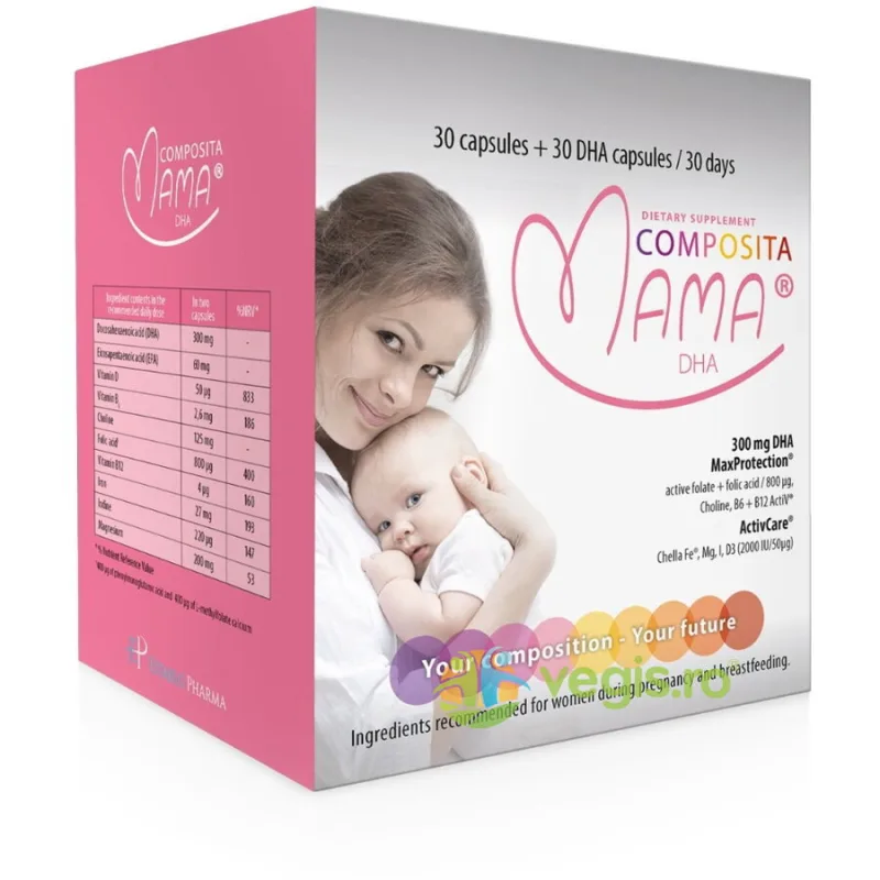 Composita Mama DHA 30cps+30cps ESTABLO PHARMA — preț și oferte