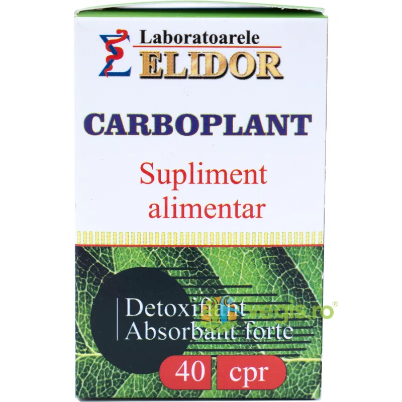 Carboplant (Detoxifiant, Absorbant Forte) 40cpr ELIDOR — preț și oferte
