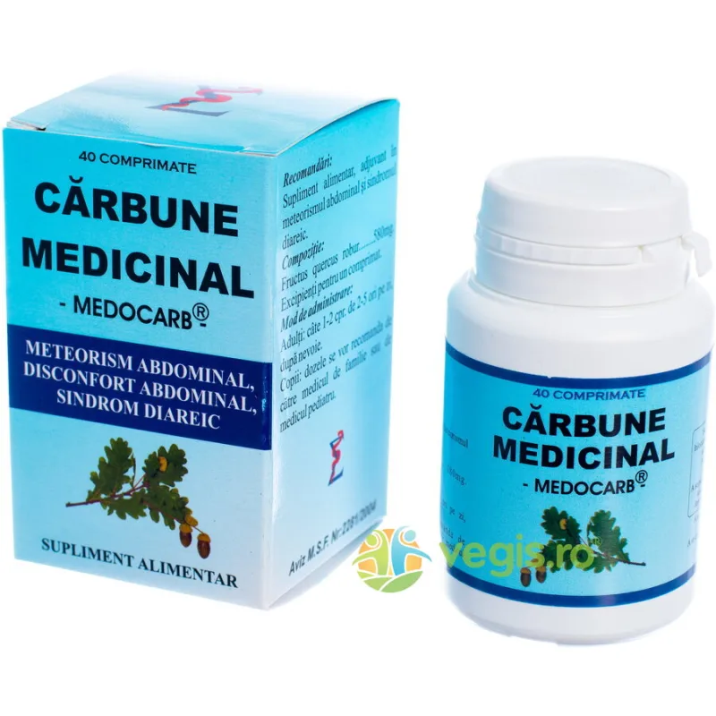 Carbune Medicinal 40cpr ELIDOR — preț și oferte