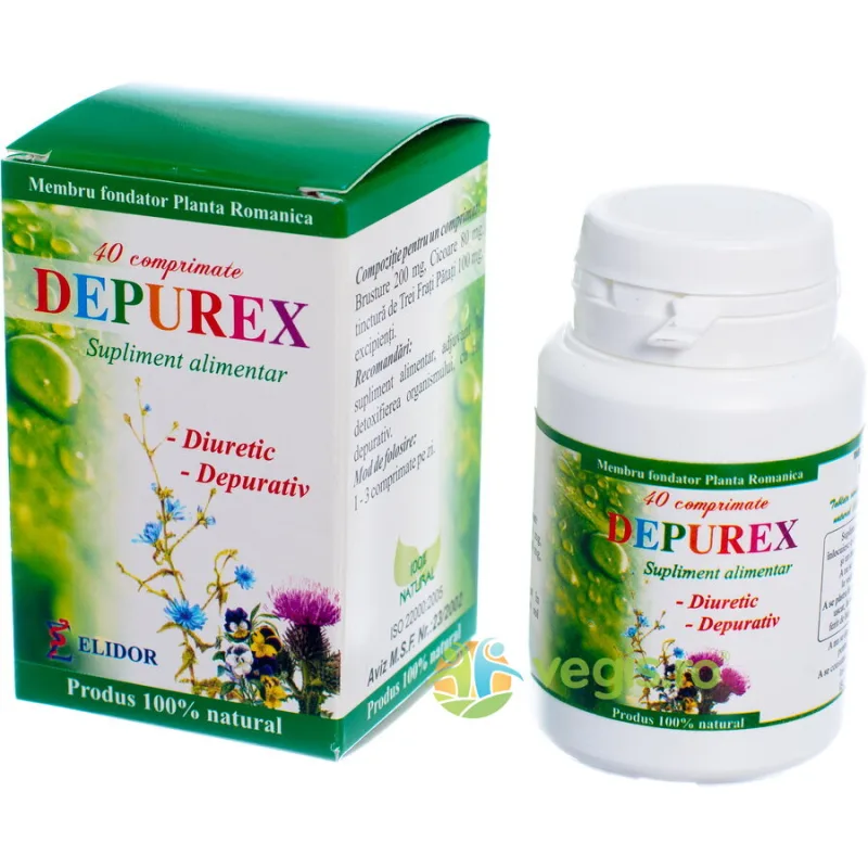 Depurex (Detoxifiant) 40cpr ELIDOR — preț și oferte