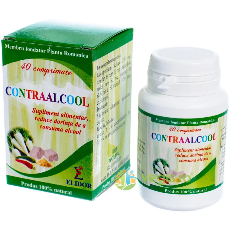 Contraalcool 40cpr ELIDOR — preț și oferte