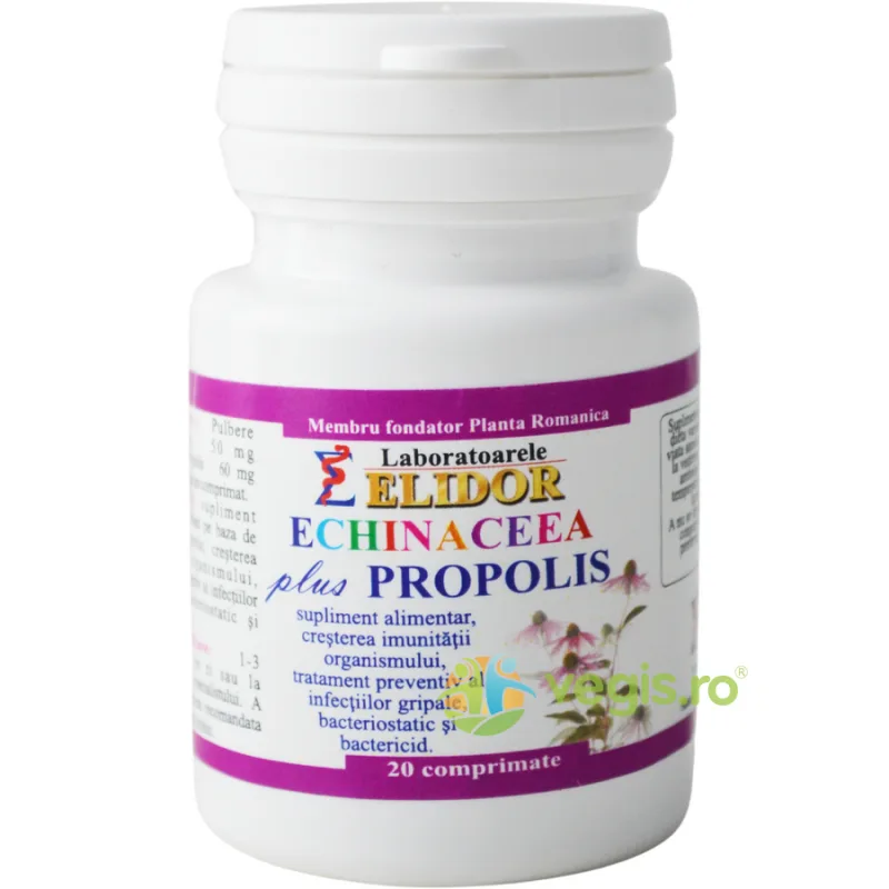 Echinaceea + Propolis pentru Imunitate 20cpr ELIDOR — preț și oferte