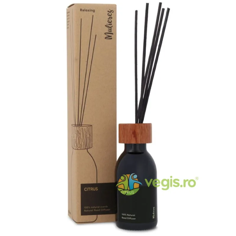 Difuzor Natural cu Betisoare din Trestie Citrus 100ml MULIERES — preț și oferte