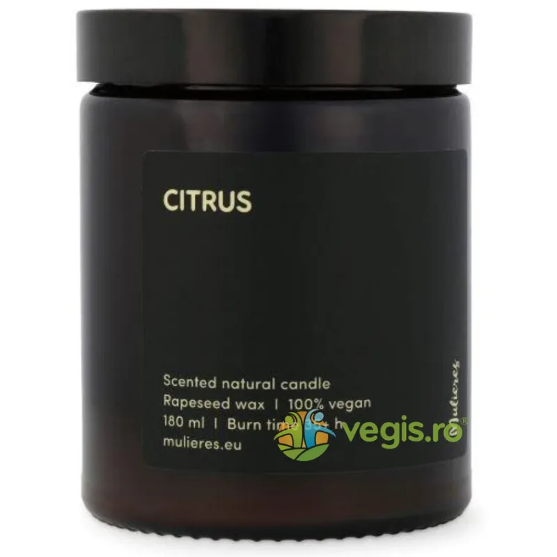 Lumanare Naturala Citrus 180ml MULIERES — preț și oferte