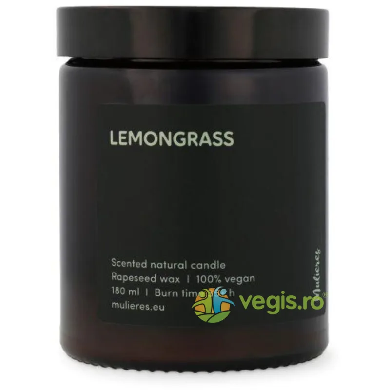 Lumanare Naturala Lemongrass 180ml MULIERES — preț și oferte
