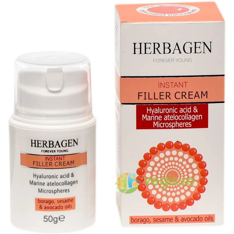 Crema Filler Acid Hialuronic si Colagen Marin 50g — preț și oferte