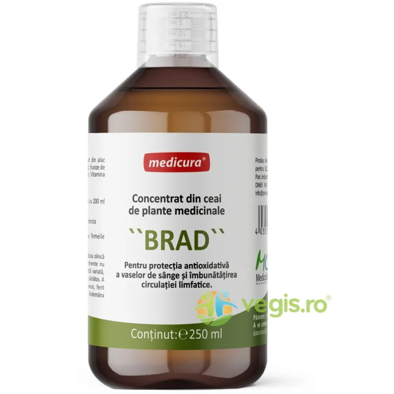 Concentrat din Plante Ceai de Medicinale Brad 250ml MEDICURA — preț și oferte