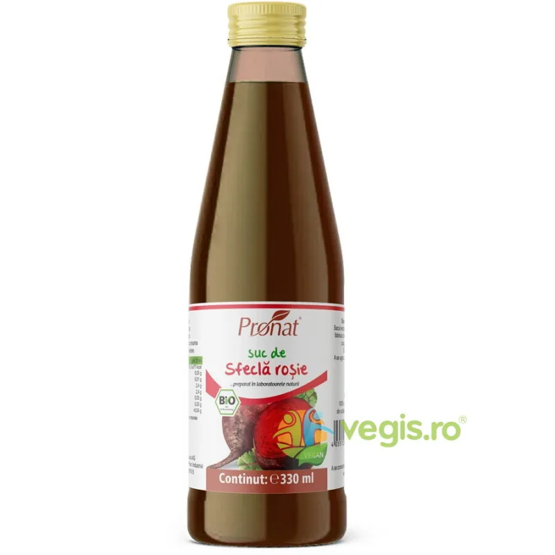 Suc de Sfecla Rosie Ecologica/Bio 330ml PRONAT — preț și oferte