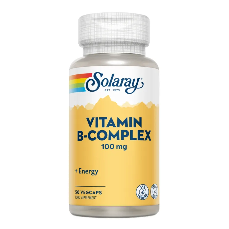 Vitamin B-Complex 100 Solaray, 50 capsule, Secom — preț și oferte