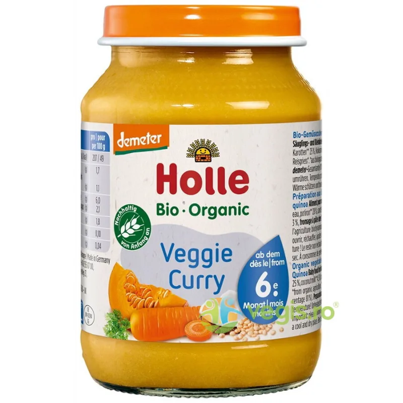 Curry pentru Copii +6 Luni Ecologic/Bio 190g HOLLE — preț și oferte