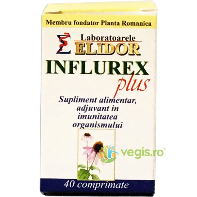 Influrex Plus (Sustine Imunitatea) 40cpr ELIDOR — preț și oferte