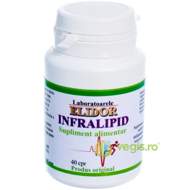 Infralipid (Sanatatea Cardiaca si Nivelul Colesterolului) 40cpr ELIDOR — preț și oferte