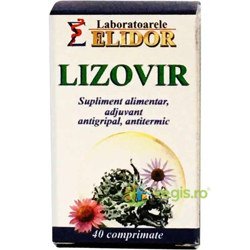 Lizovir (Antiviral, Imunostimulator) 40cpr ELIDOR — preț și oferte