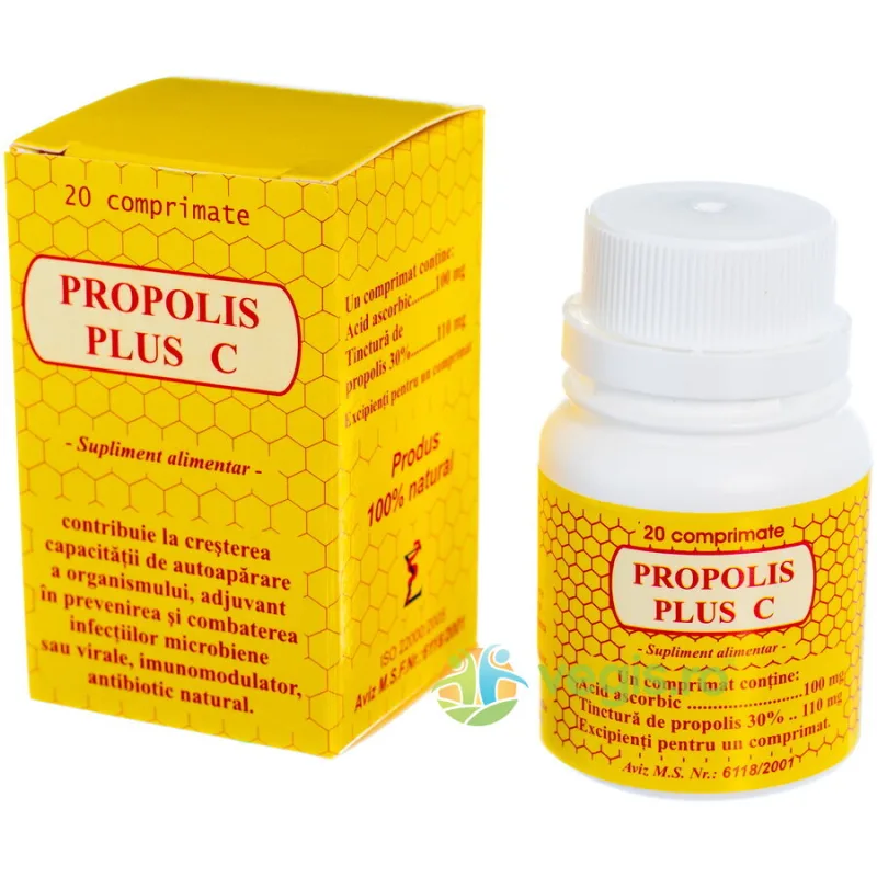 Propolis Plus Vitamina C 20cpr ELIDOR — preț și oferte