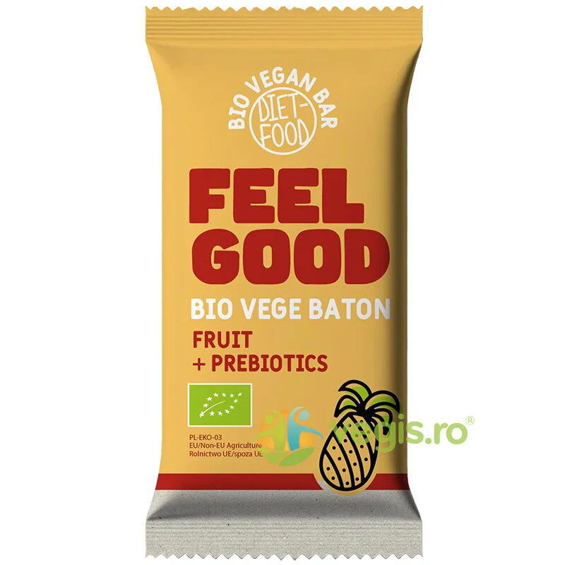 Baton cu Prebiotice Feel Good Ecologic/Bio 35g DIET FOOD — preț și oferte