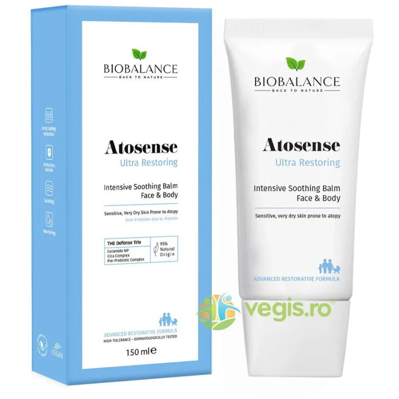 Balsam Intensiv Calmant pentru Pielea Sensibila Atosense Ultra Restoring 150ml BIO BALANCE — preț și oferte