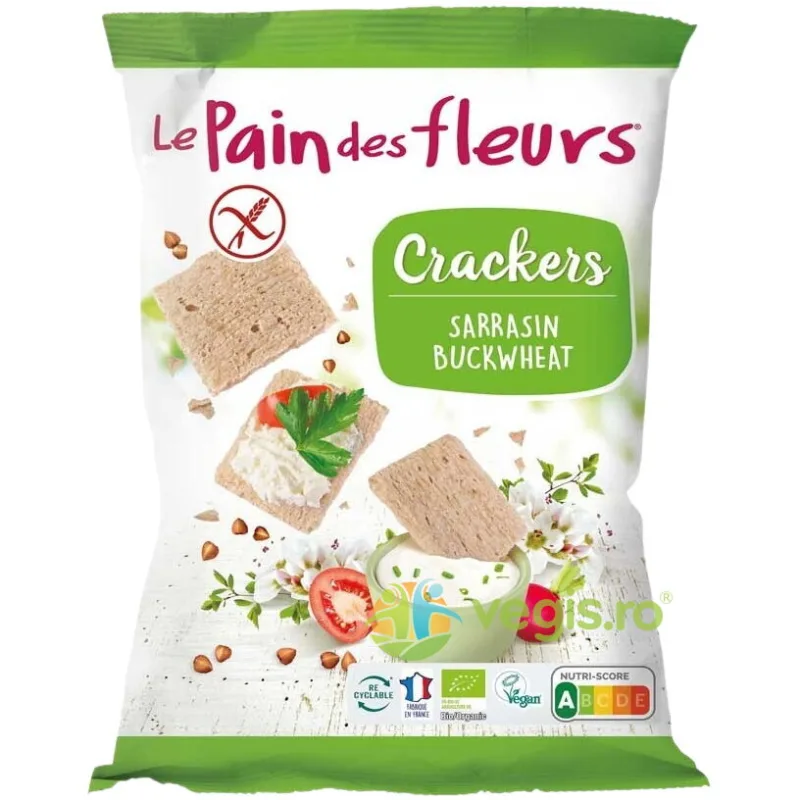 Crackers cu Hrisca fara Gluten Ecologici/Bio 75g LE PAIN DES FLEURS — preț și oferte