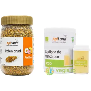 Pachet Polen Crud Poliflor 230g + Laptisor de Matca Pur Ecologic/Bio 25g