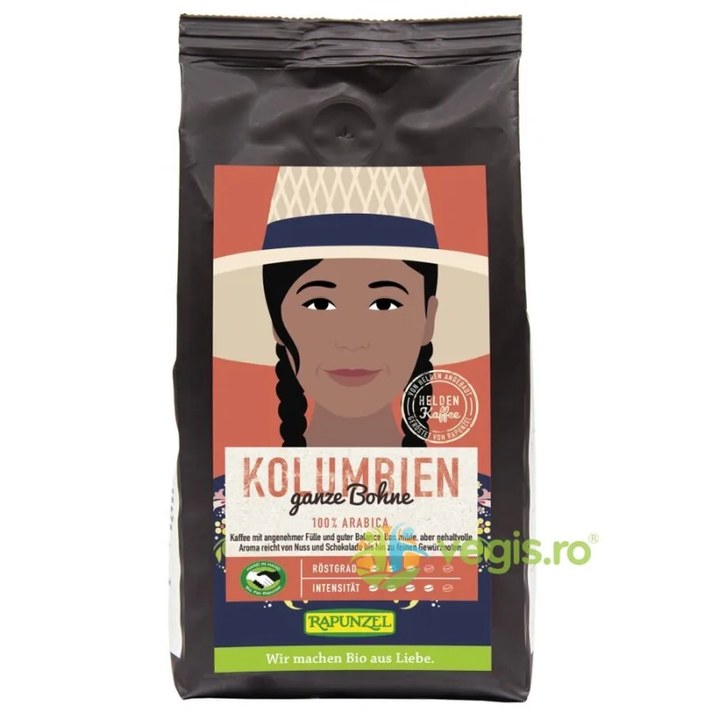 Cafea Arabica Boabe Columbia Ecologica/Bio 250g Rapunzel — preț și oferte