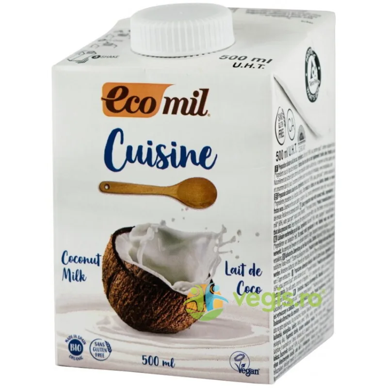 Crema Vegetala cu Cocos pentru Gatit fara Gluten Ecologica/Bio 500ml — preț și oferte