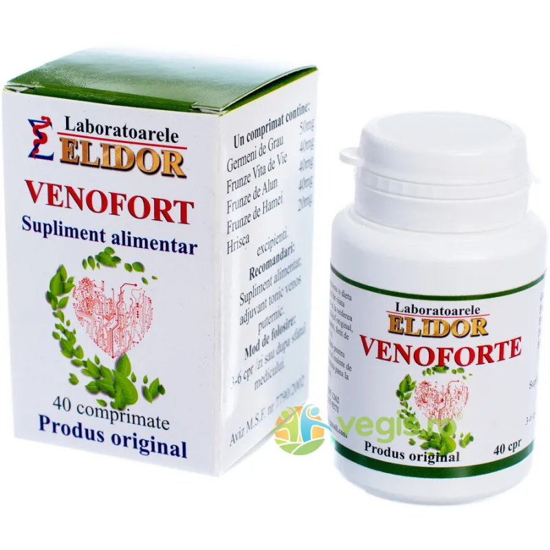 Venofort (Tonic Venos) 40cpr ELIDOR — preț și oferte