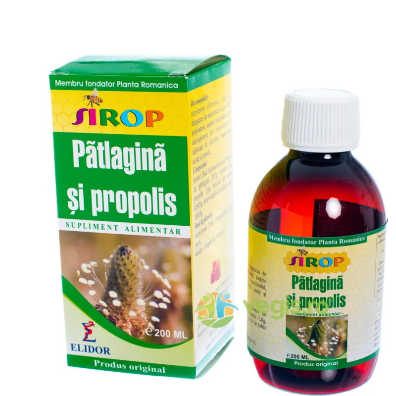 Sirop Patlagina si Propolis 200ml ELIDOR — preț și oferte