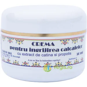 Crema pentru Ingrijirea Calcaielor cu Extract de Catina si Propolis 50g